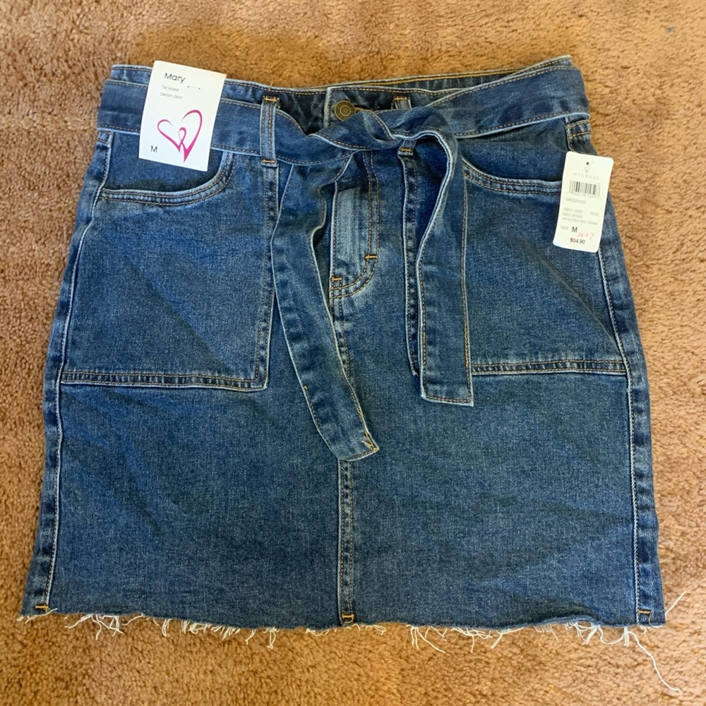 Windsor Blue Denim Mini Skirt